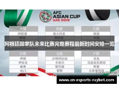 阿根廷国家队未来比赛完整赛程最新时间安排一览